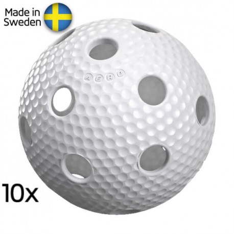 SALMING Aero Ball White 10 pack