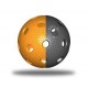 TRIX florbalový míček - Černá/oranžová