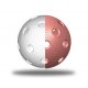 TRIX florbalový míček - Bílá/růžová