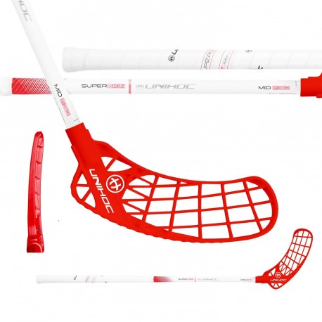 UNIHOC Iconic Superskin Mid 30 White/Red