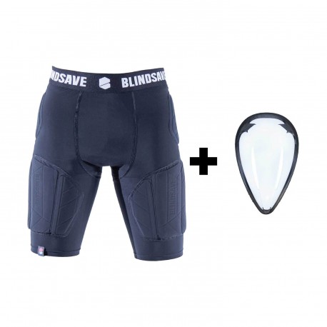 BLINDSAVE Padded goalie shorts PRO + cup