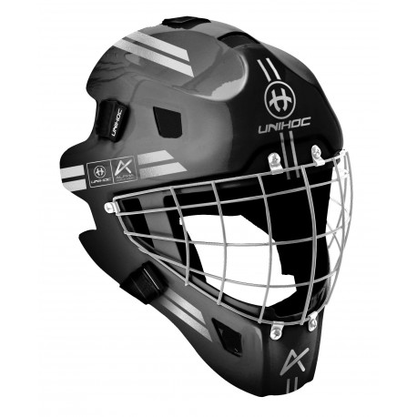 UNIHOC Goalie Mask Alpha 44 Black/Silver