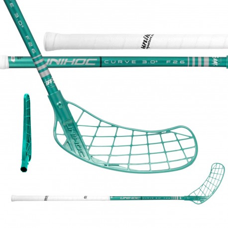 UNIHOC Player Curve 3.0° 26 Green/White