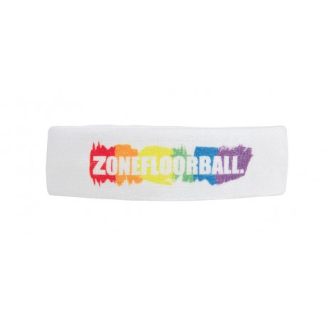ZONE Headband Pride White/Rainbow
