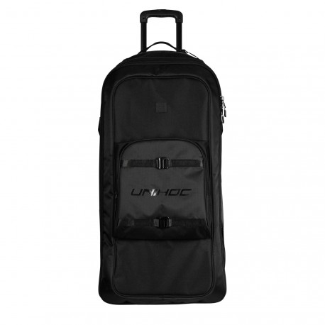 UNIHOC Goalie Bag Dark Line Large with wheels Black 120L