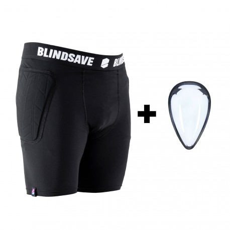 BLINDSAVE Padded goalie shorts + cup