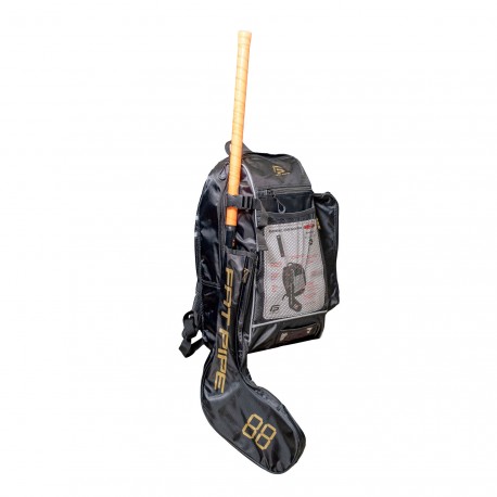 FATPIPE Lux Stick Backpack black/gold 30 L