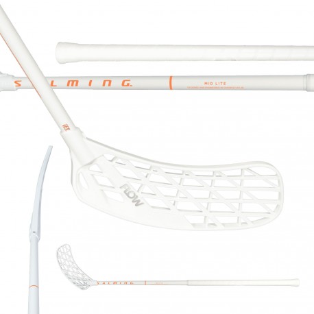 SALMING Flow Midlite 32 JR White/Nectarine