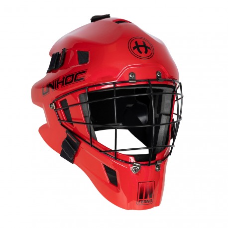UNIHOC goalie mask Inferno 44 red