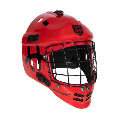 UNIHOC goalie mask Shield red