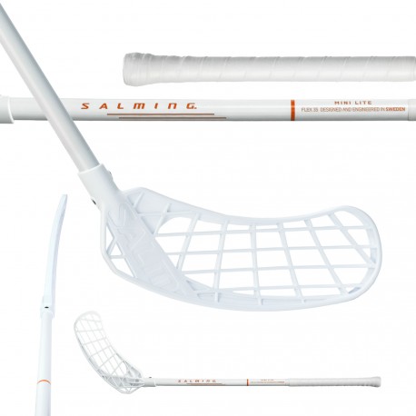 SALMING Quest2 Mid Minilite 35 Kid White/Nectarine